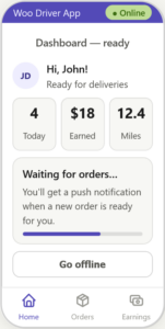 driver home woo driver app — plugin screenshots