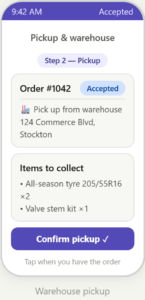 warehouse pickup woo driver app — plugin screenshots